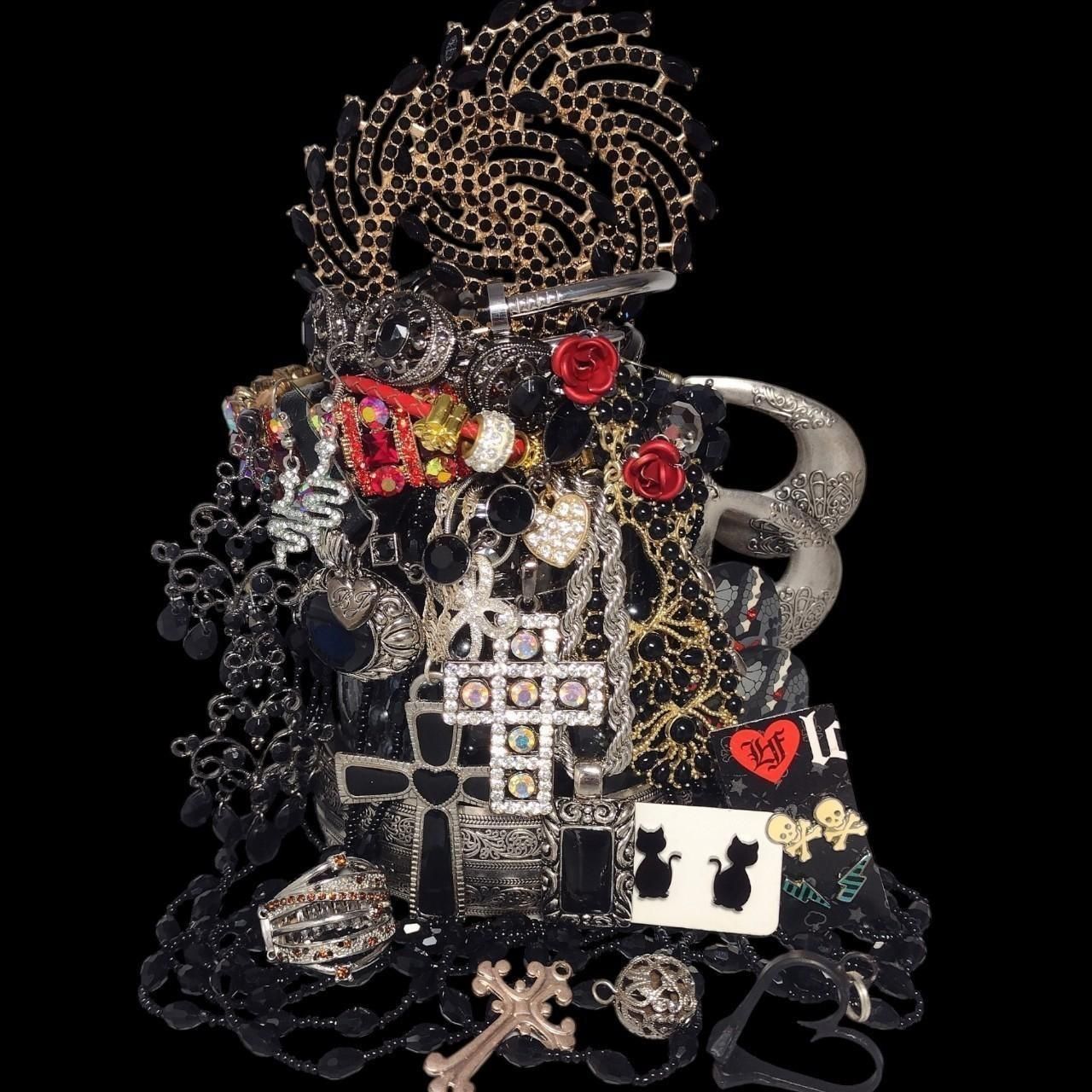 Exclusive Goth Gothic Grunge Custom Jewelry Jar 65$